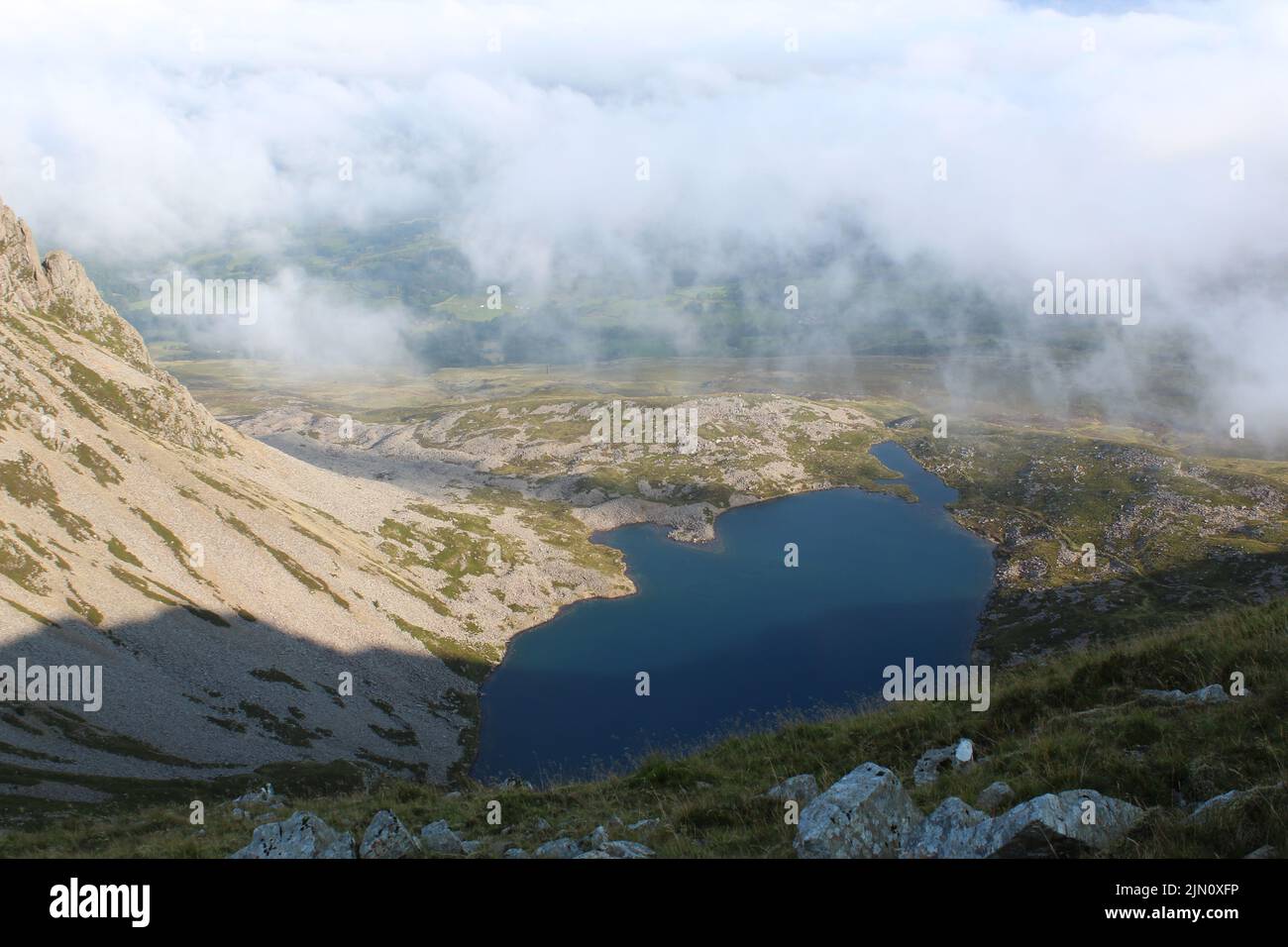 Cadair Idris Llyn Cau Foto Stock