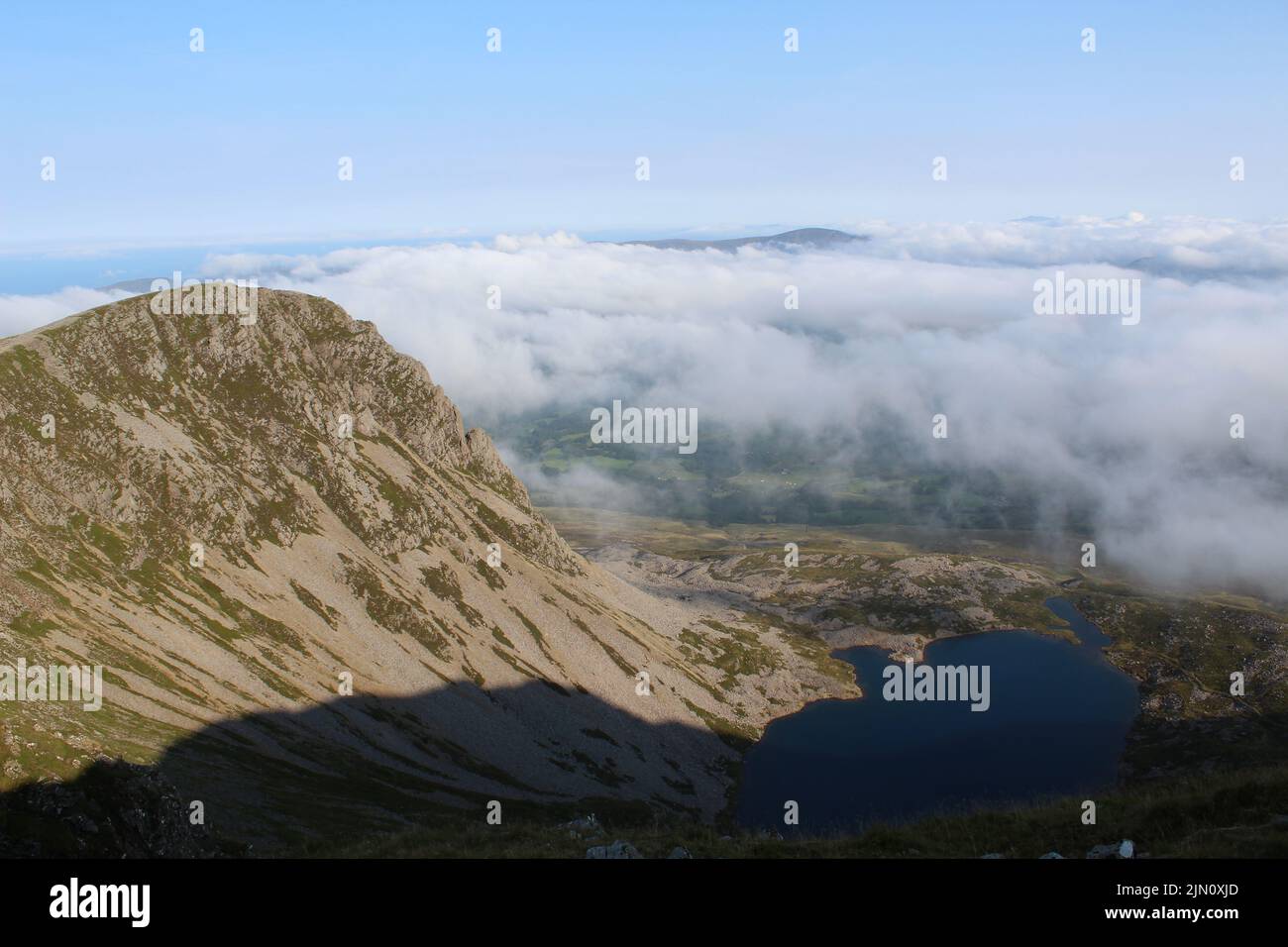 Cadair Idris Llyn Cau Foto Stock