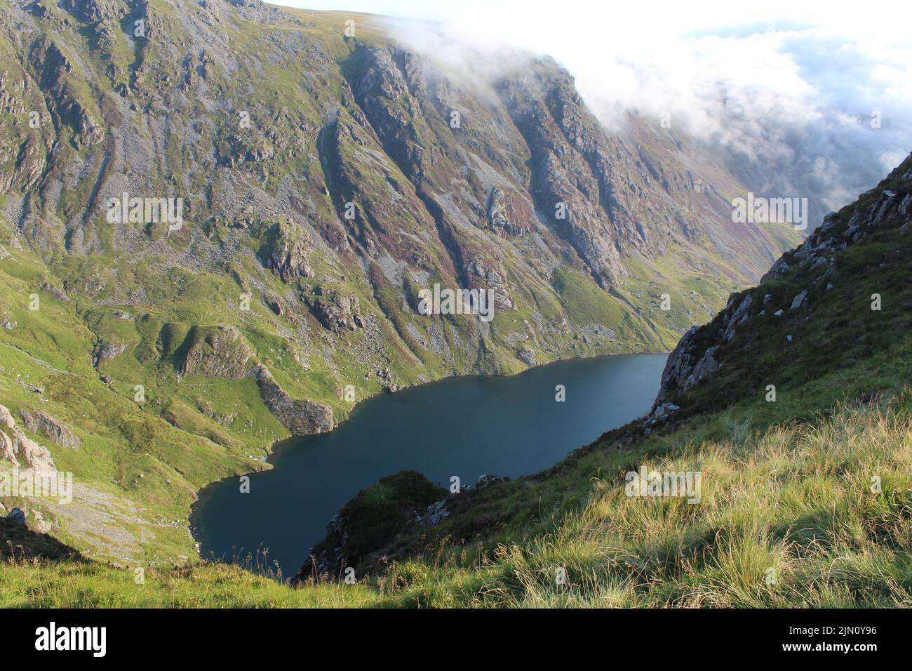 Cadair Idris Llyn Cau Foto Stock