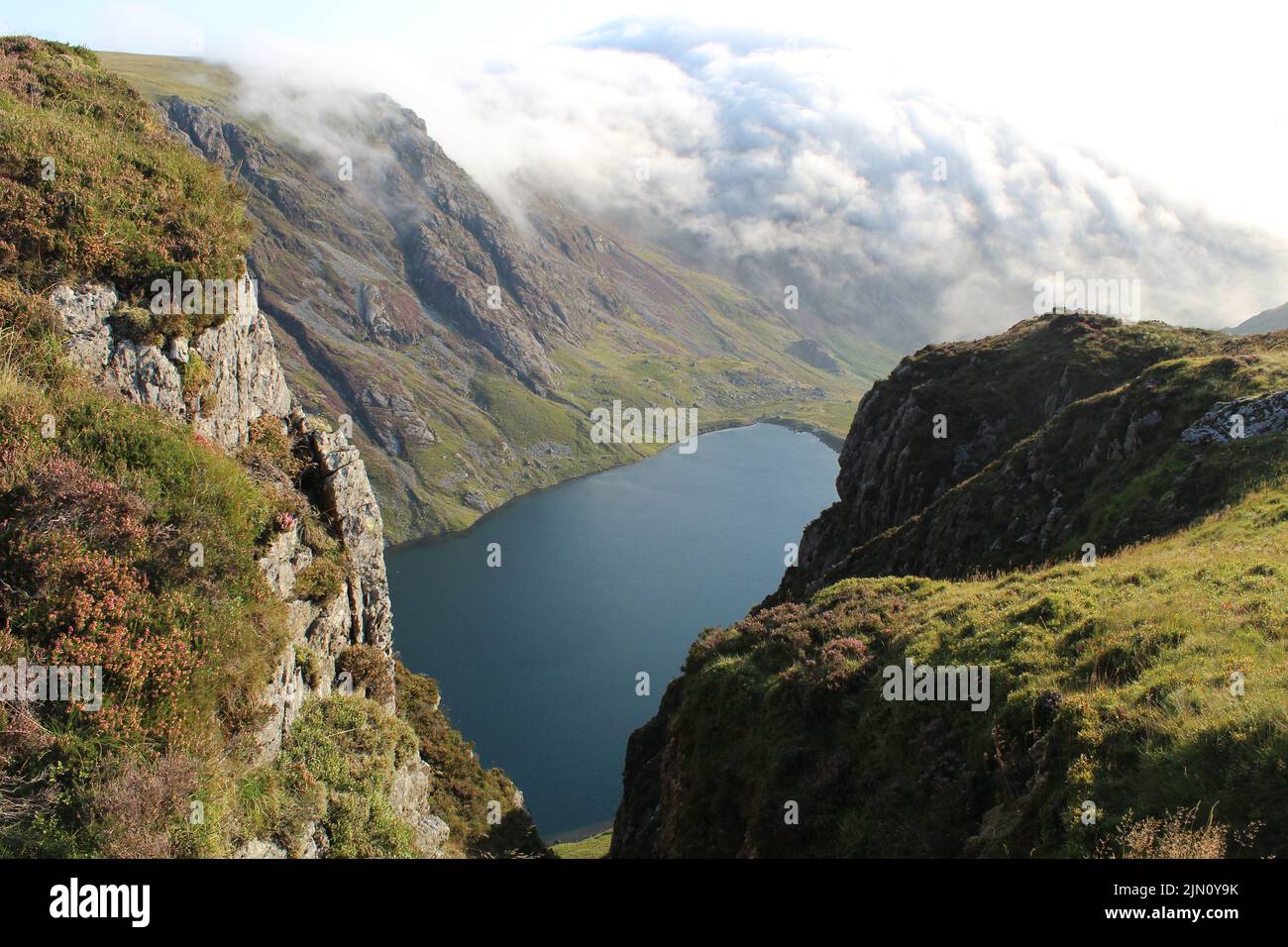 Cadair Idris Llyn Cau Foto Stock