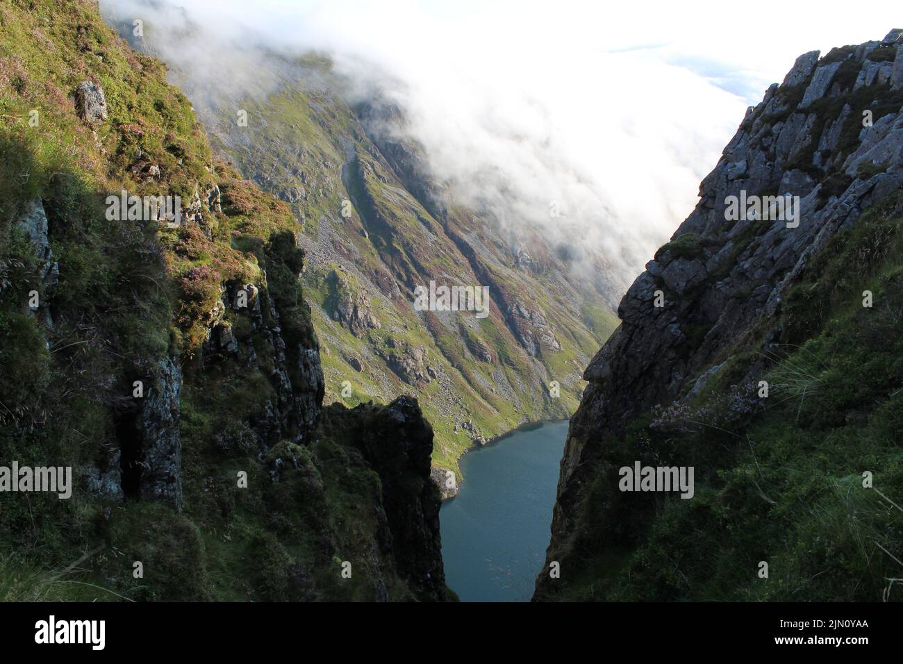 Cadair Idris Llyn Cau Foto Stock