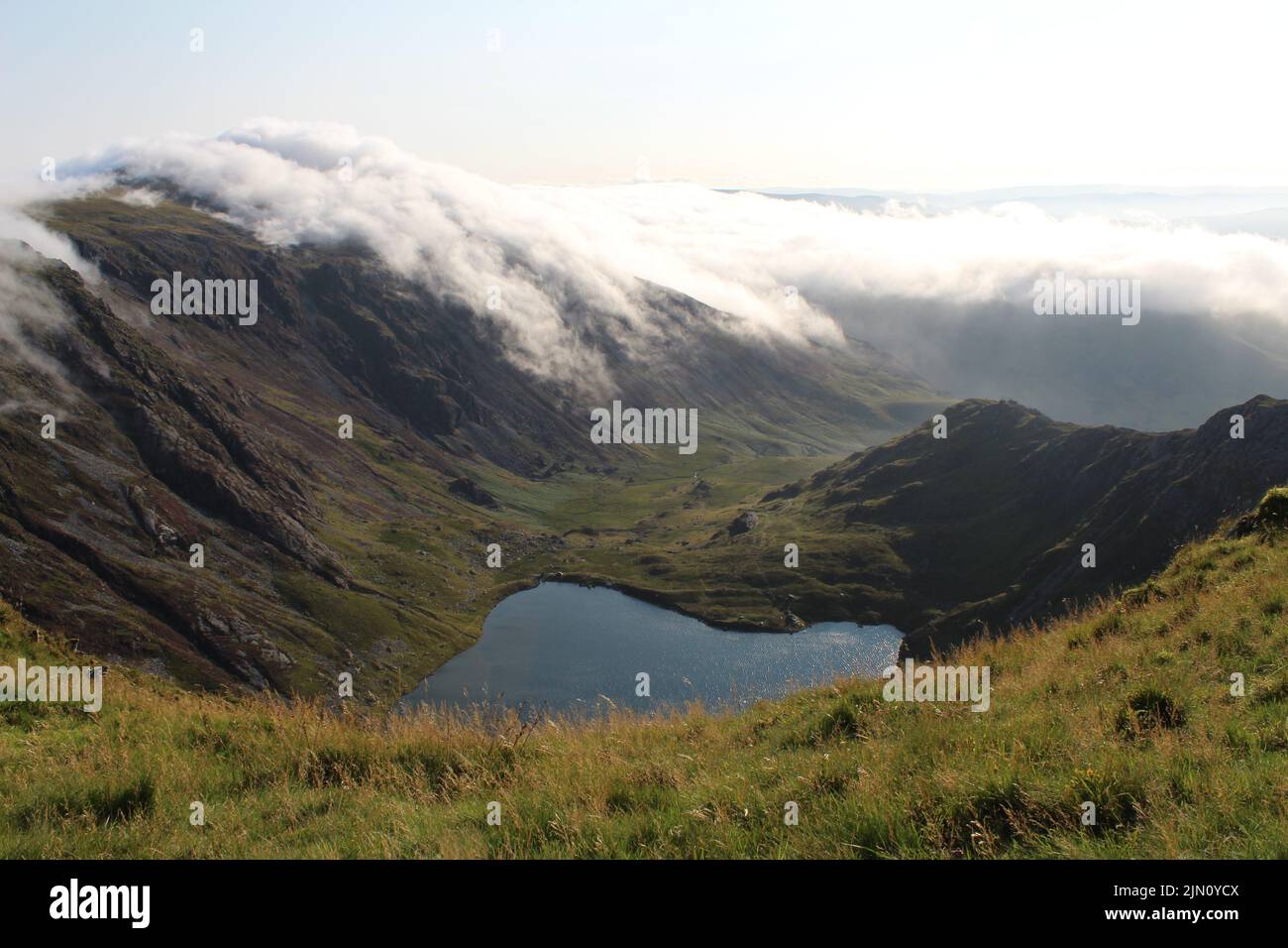 Cadair Idris Llyn Cau Foto Stock