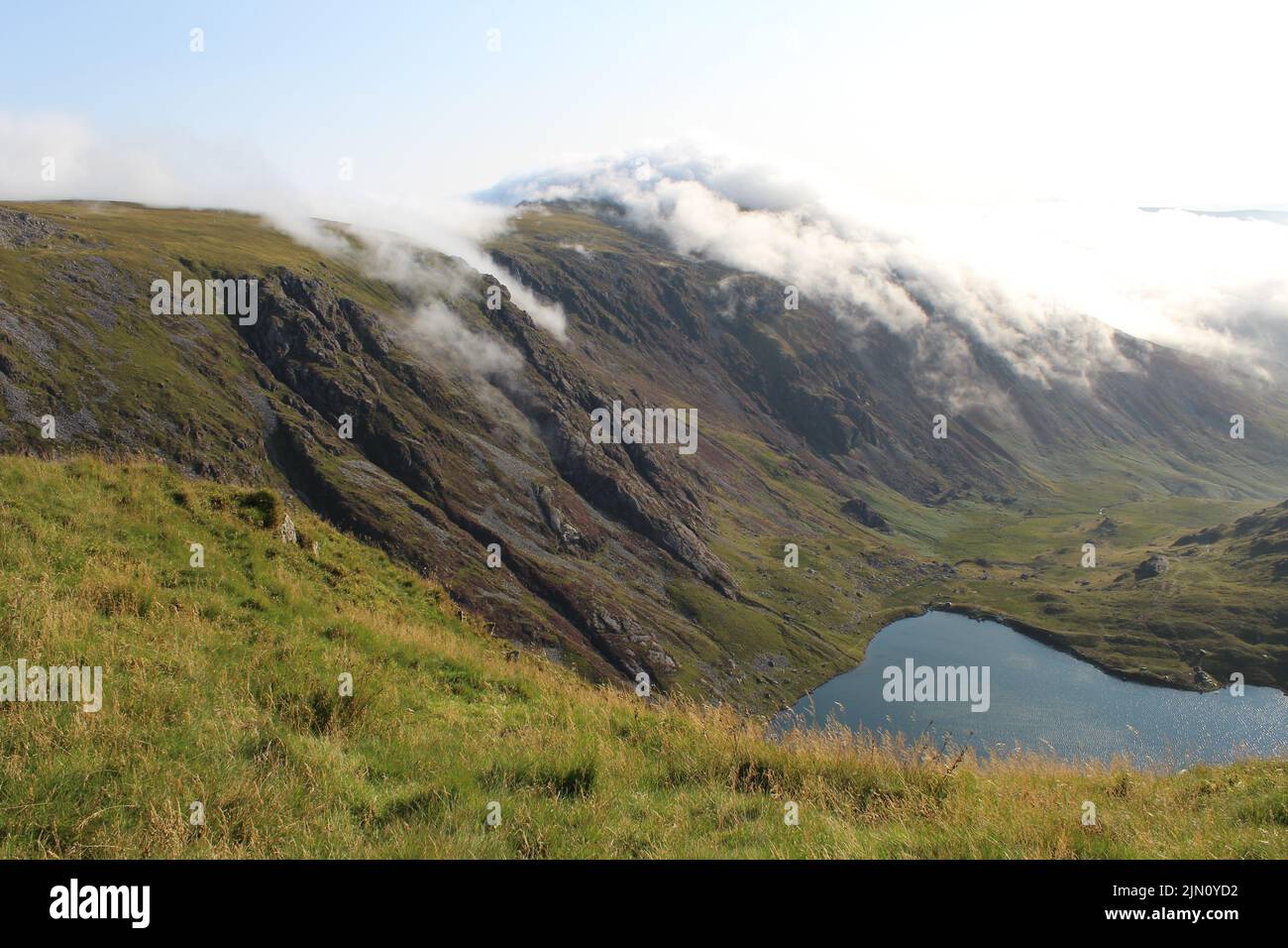 Cadair Idris Llyn Cau Foto Stock