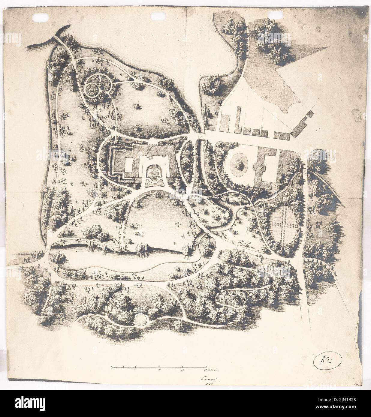 Grundriss gartenanlage immagini e fotografie stock ad alta risoluzione