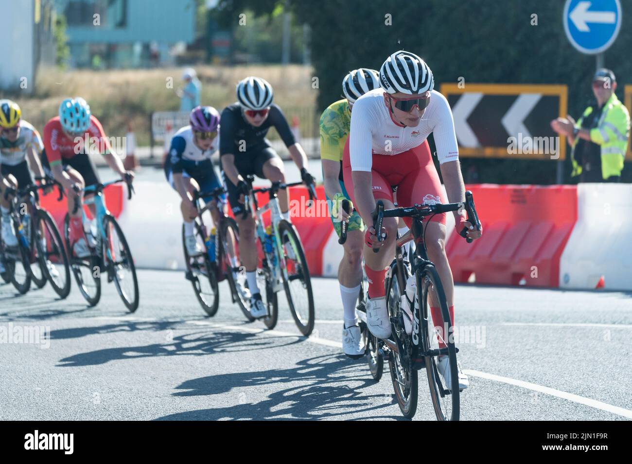 Commonwealth Games 2022 Road Race Cycling Warwick Foto Stock