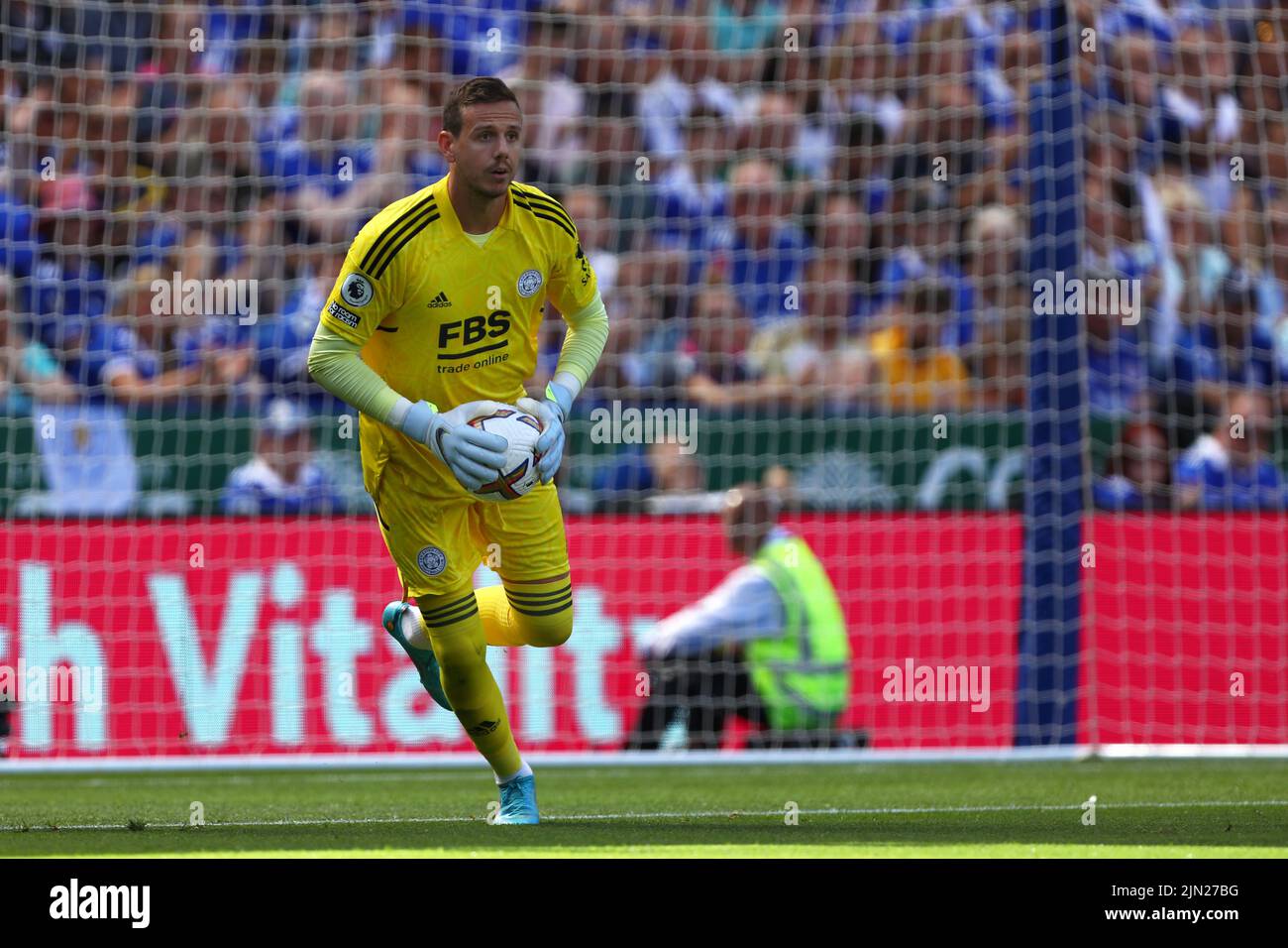 Danny Ward di Leicester City - Leicester City / Brentford, Premier League, King Power Stadium, Leicester, Regno Unito - 7th agosto 2022 solo per uso editoriale - si applicano restrizioni DataCo Foto Stock