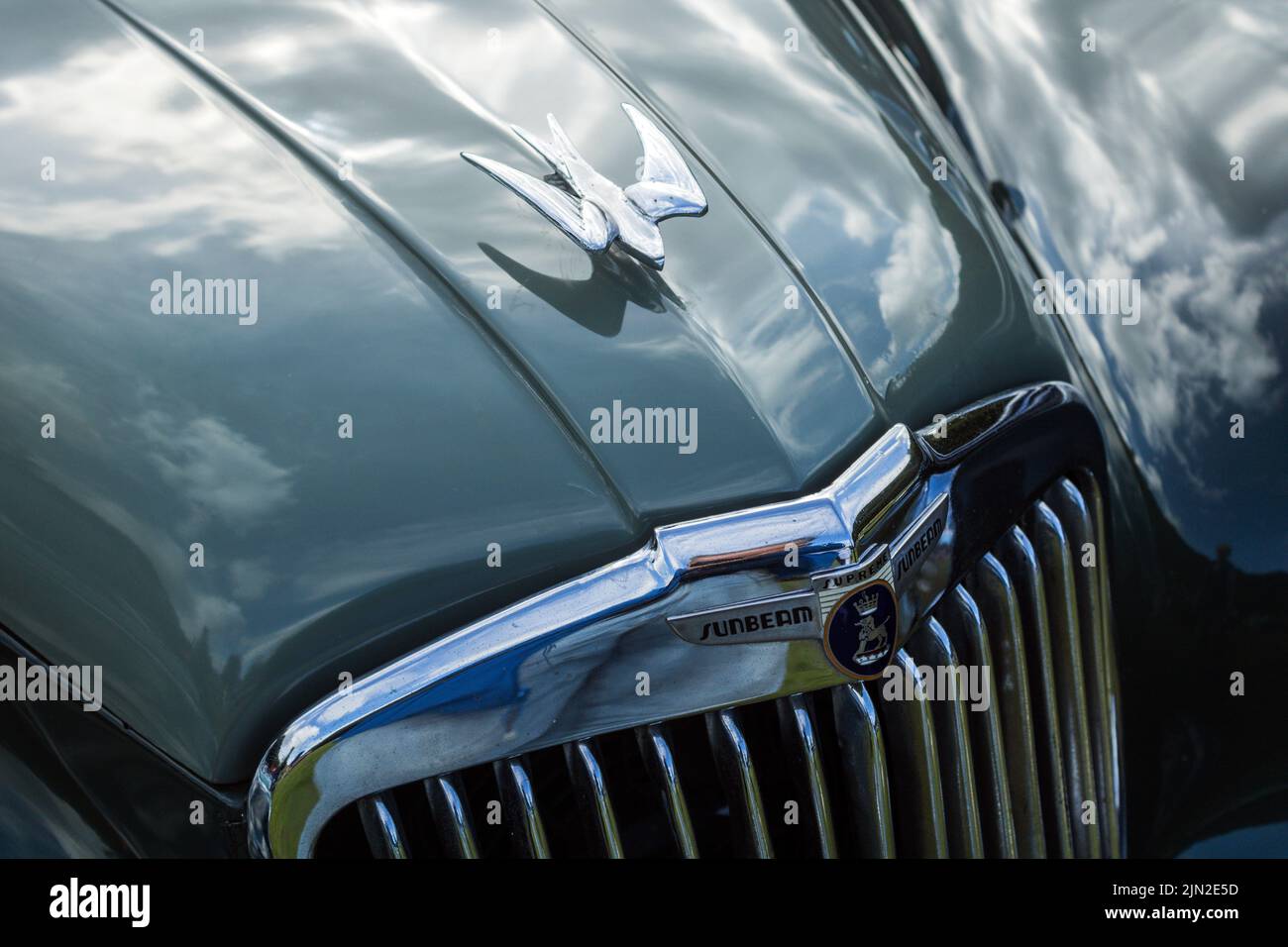 Sunbeam Supreme. Hebden Bridge fine settimana d'epoca 2022. Foto Stock