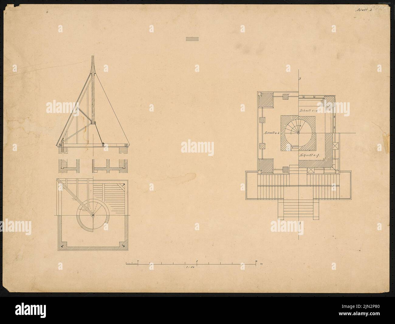 Will Theodor W. (1872-1945): Kirchturm Foto Stock