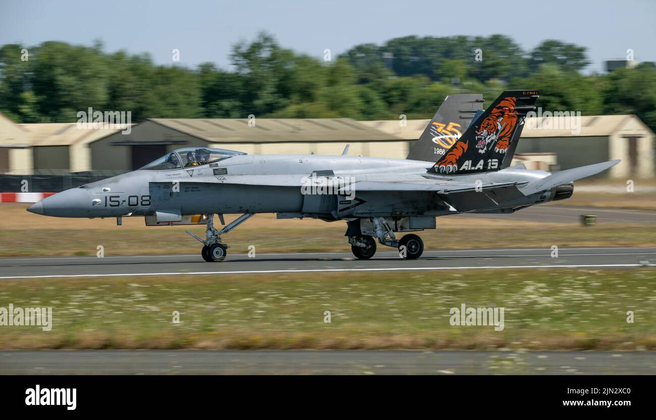 Aeronautica spagnola, McDonnell Douglas F/A-18 Hornet, al Royal International Air Tattoo Foto Stock