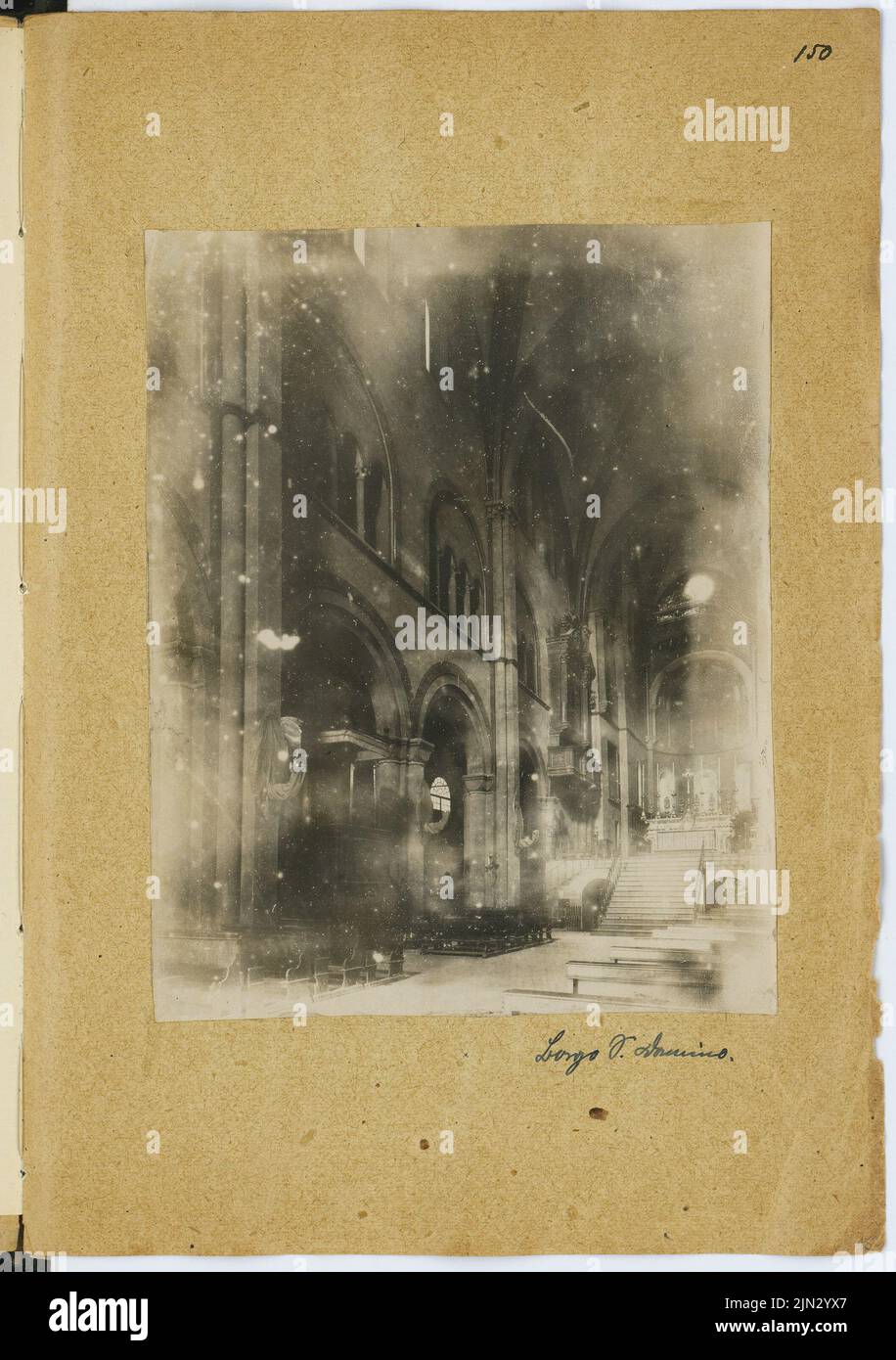 Stiehl otto (1860-1940): Schizzo e album fotografico 4: Chiesa, Borgo San Donnino Foto Stock