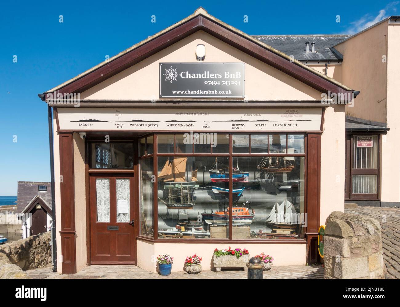 Chandlers BnB o B&B a Seahouses, Northumberland, Inghilterra, Regno Unito Foto Stock