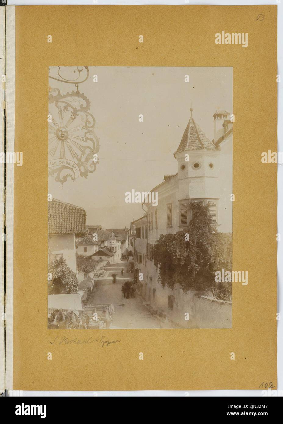 Stiehl otto (1860-1940): Album di schizzi e foto 13: St. Michael, Eppan Foto Stock