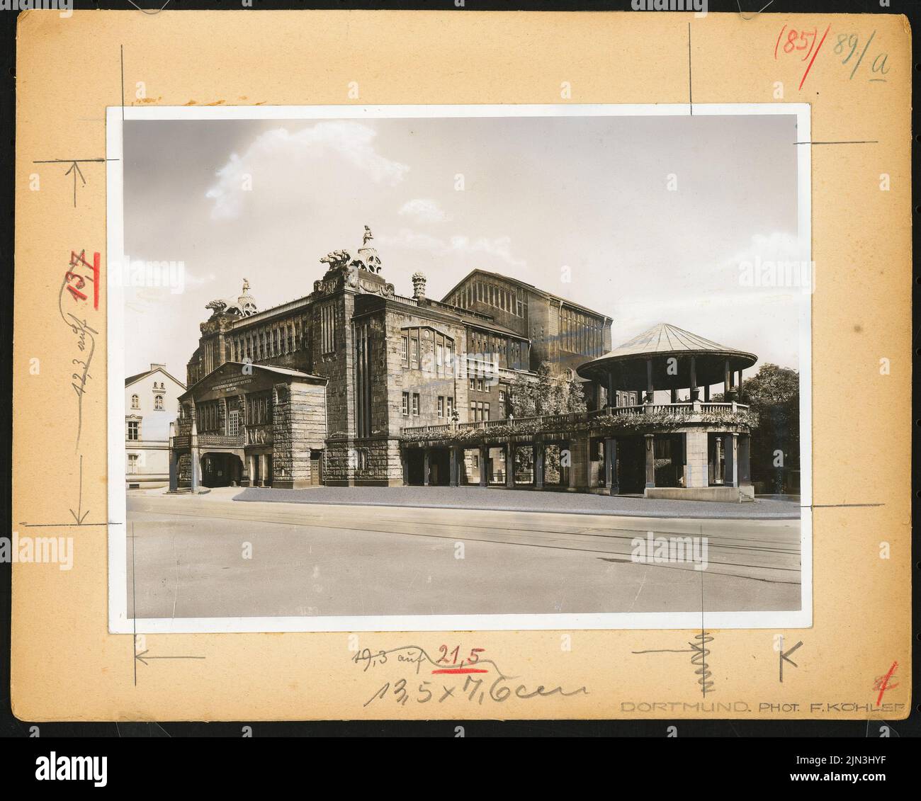 Martin Dülfer (1859-1942, come architetto): Stadttheater, Dortmund Foto Stock