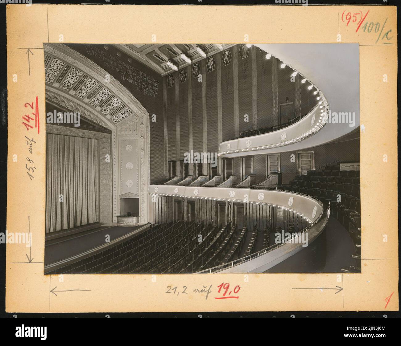 Martin Dülfer (1859-1942, come architetto): Stadttheater, Duisburg Foto Stock