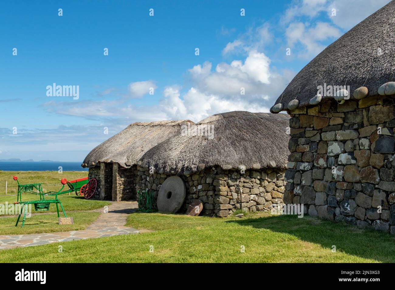 Skye Museum of Island Life, Hunglader, Isola di Skye, Scozia Foto Stock