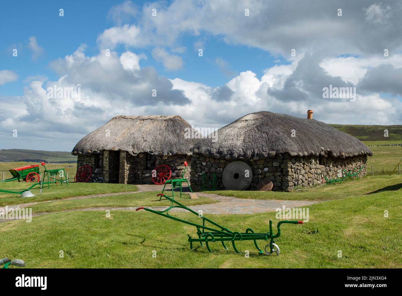 Skye Museum of Island Life, Hunglader, Isola di Skye, Scozia Foto Stock