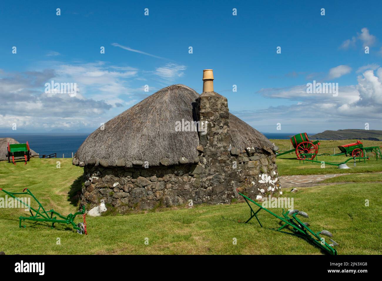 Skye Museum of Island Life, Hunglader, Isola di Skye, Scozia Foto Stock