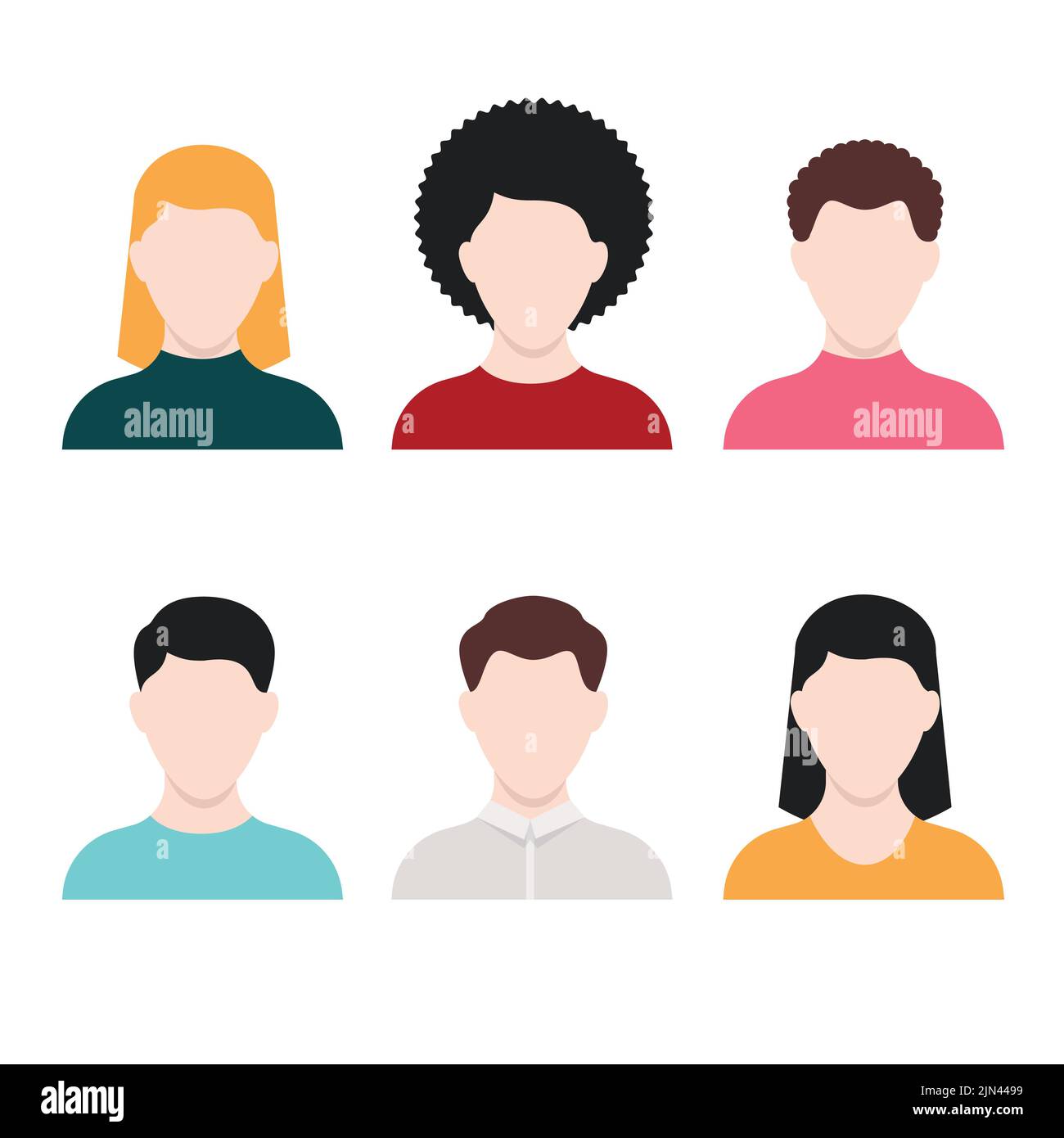 Icone persone. Set vettoriale. Illustrazione Vettoriale
