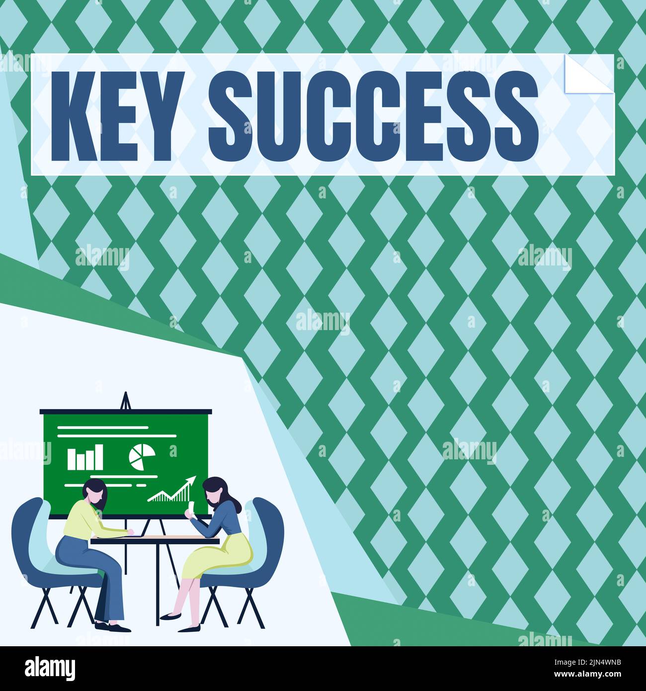 Ispirazione che mostra il successo della chiave del segno. Concetto di business in genere da tre a cinque aree che l'azienda può concentrare sui colleghi che si siedono sulla scrivania con un notebook Foto Stock