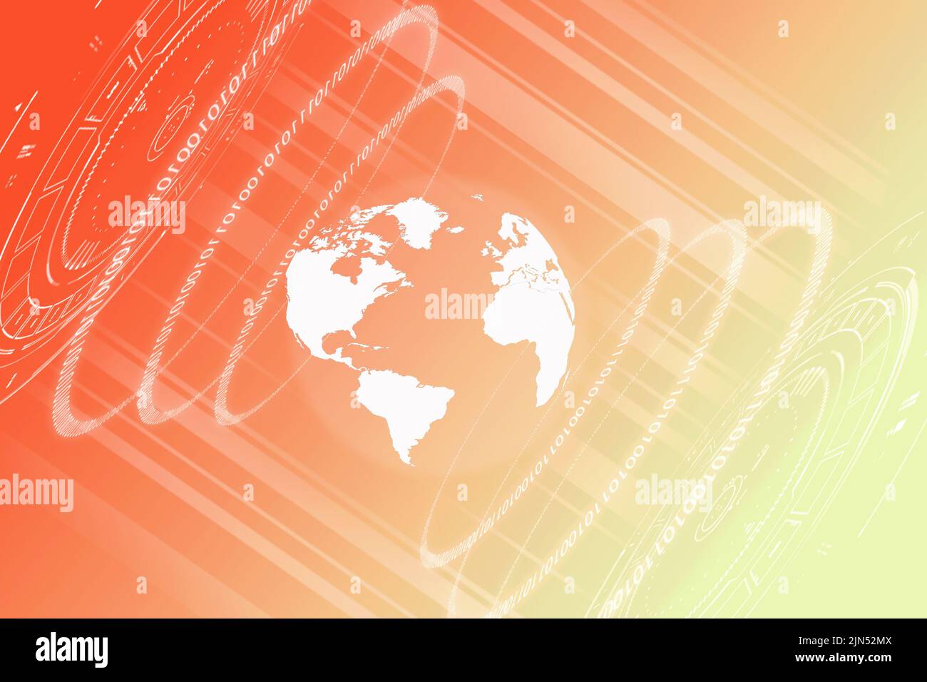 2d illustrazione del mondo mappa sfondo astratto Foto Stock