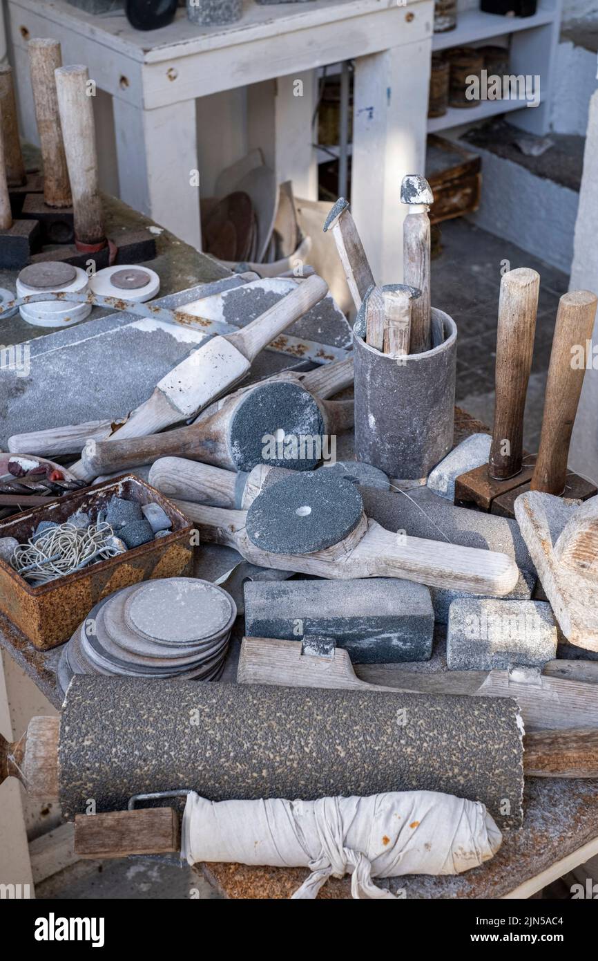 Il Museo Barbara Hepworth e il Giardino delle sculture di St Ives, Cornovaglia Foto Stock