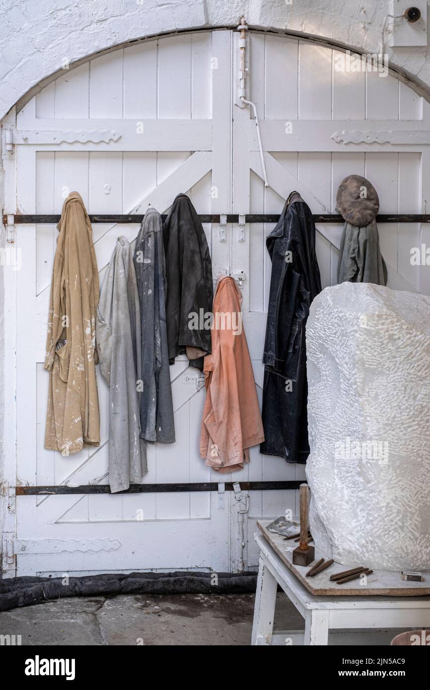 Il Museo Barbara Hepworth e il Giardino delle sculture di St Ives, Cornovaglia Foto Stock