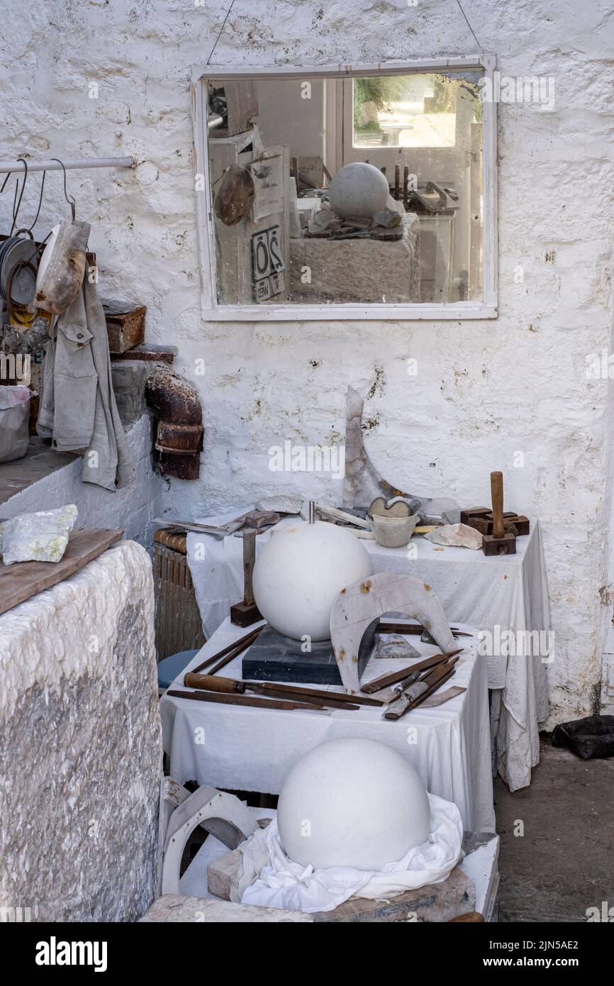 Il Museo Barbara Hepworth e il Giardino delle sculture di St Ives, Cornovaglia Foto Stock