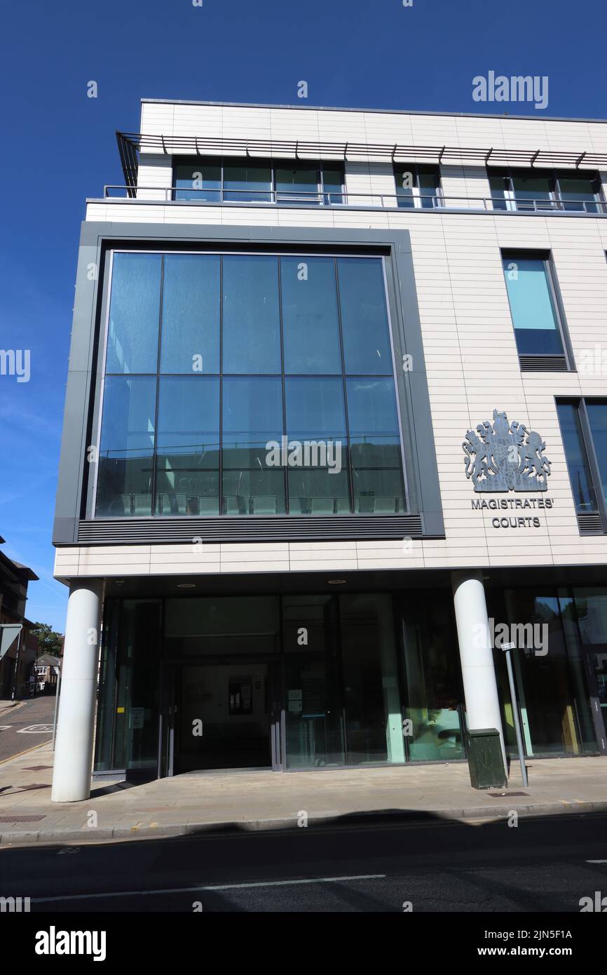 Chelmsford Magistrates' Court, New Street, Chelmsford, Essex, Regno Unito Foto Stock