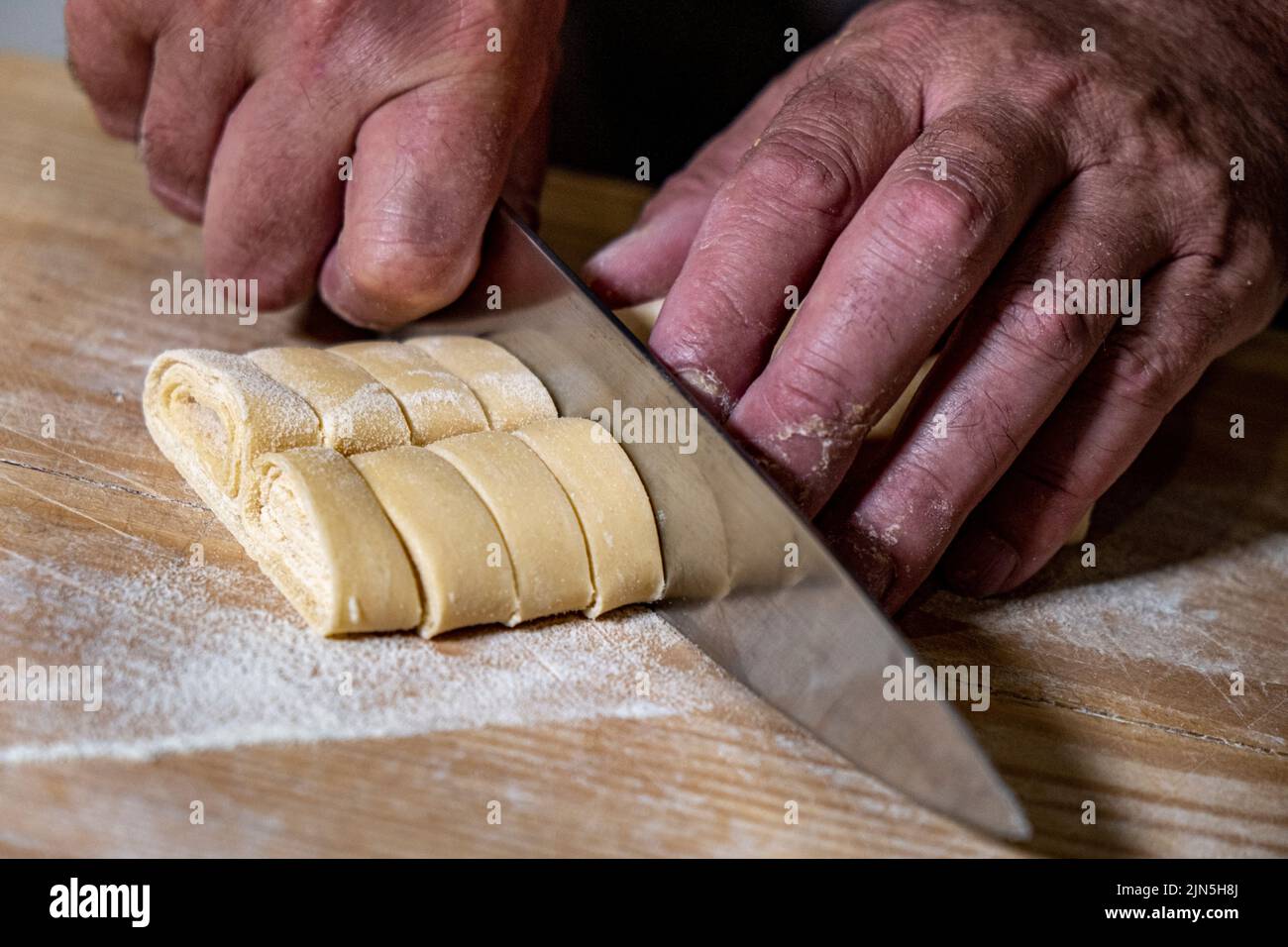 Pasta fatta in casa Foto Stock