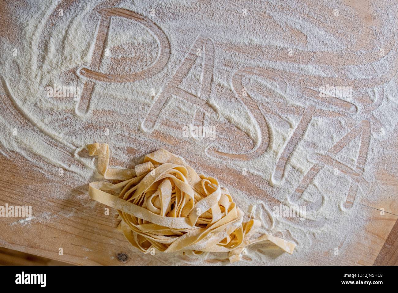 Pasta fatta in casa Foto Stock