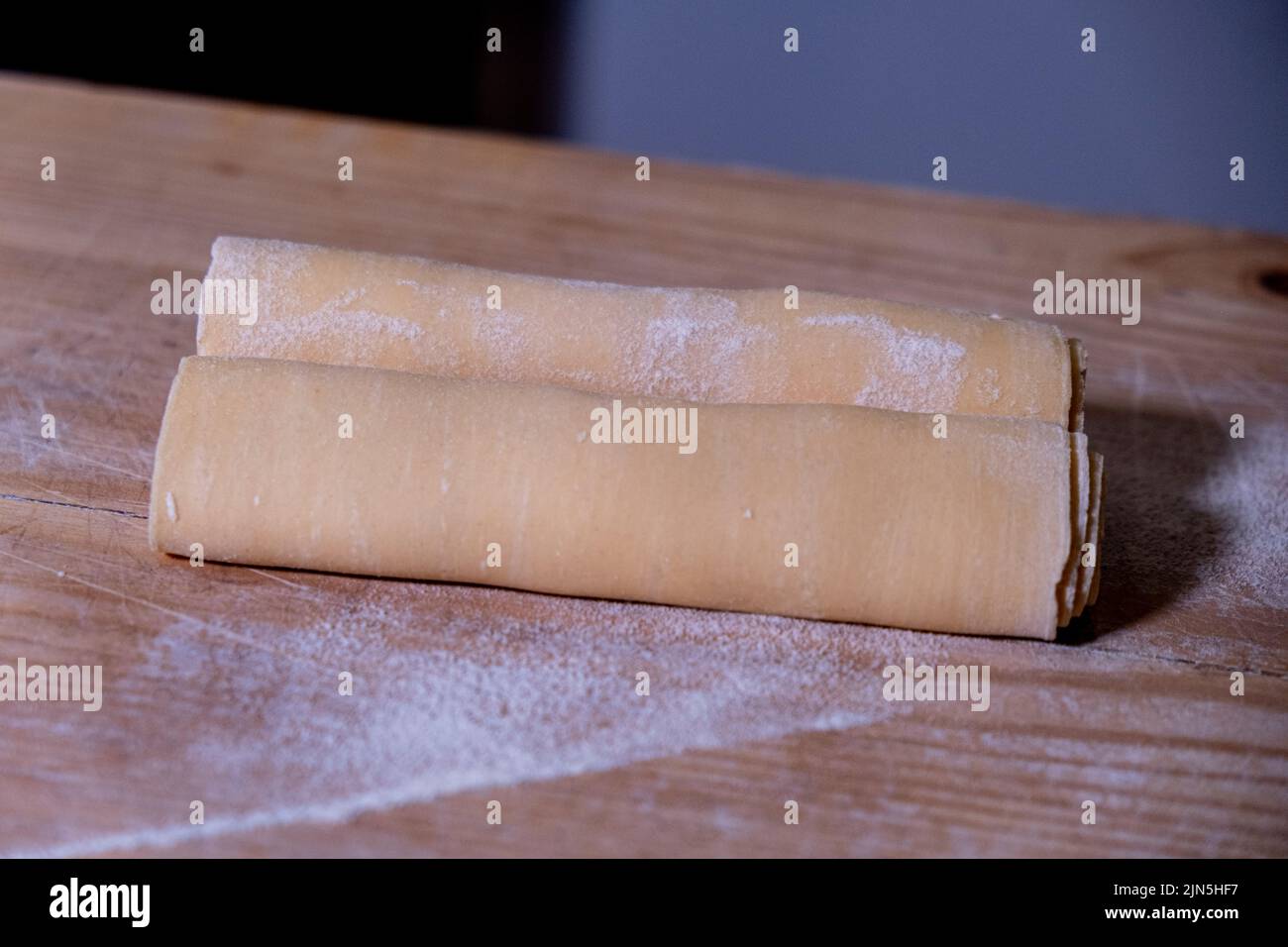 Pasta fatta in casa Foto Stock