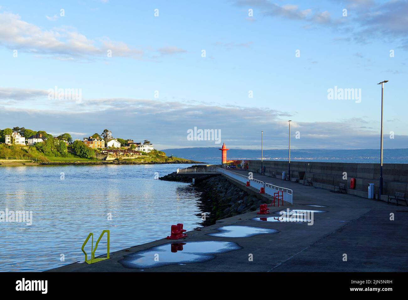 Eisenhower Pier, noto anche come North Pier a Bangor, County Down, Irlanda del Nord Foto Stock