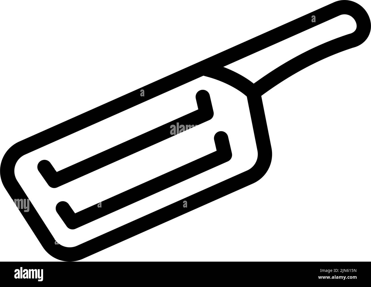 illustrazione vettoriale dell'icona della linea del coltello per cavoli Illustrazione Vettoriale