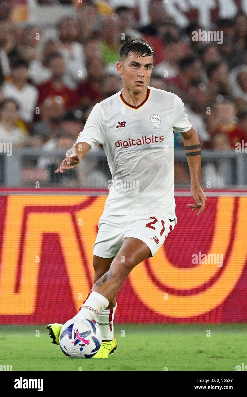 Roma, Italia. 07th ago 2022. Paulo Dybala (AS Roma) durante la partita Pre-Season friendly 2022/2023 tra AS Roma e Shakhtar Donetsk allo Stadio Olimpico di Roma il 07 agosto 2022. Credit: Independent Photo Agency/Alamy Live News Foto Stock