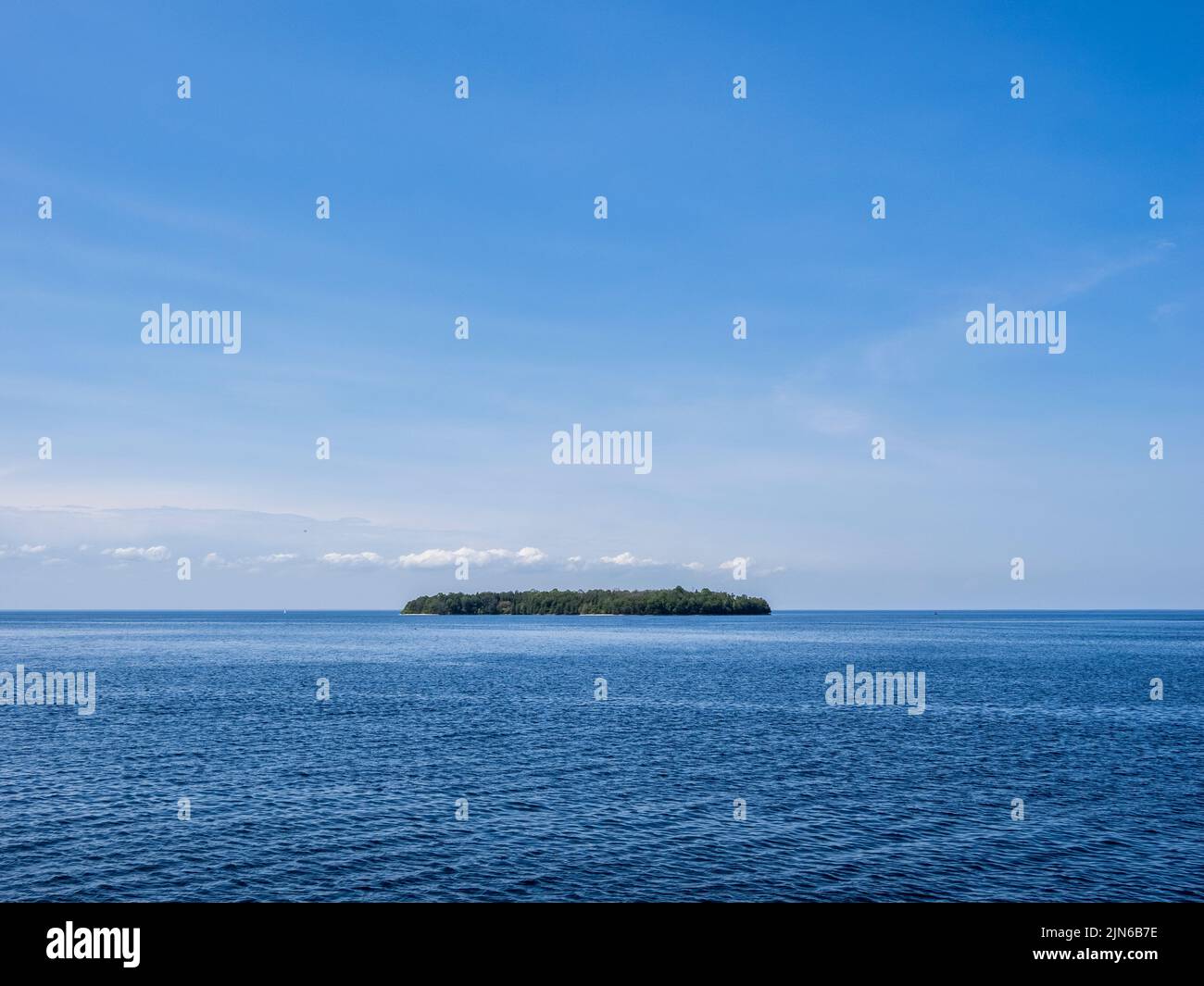 Isola nel lago Michigan fuori porta County Wisconsin Stati Uniti Foto Stock
