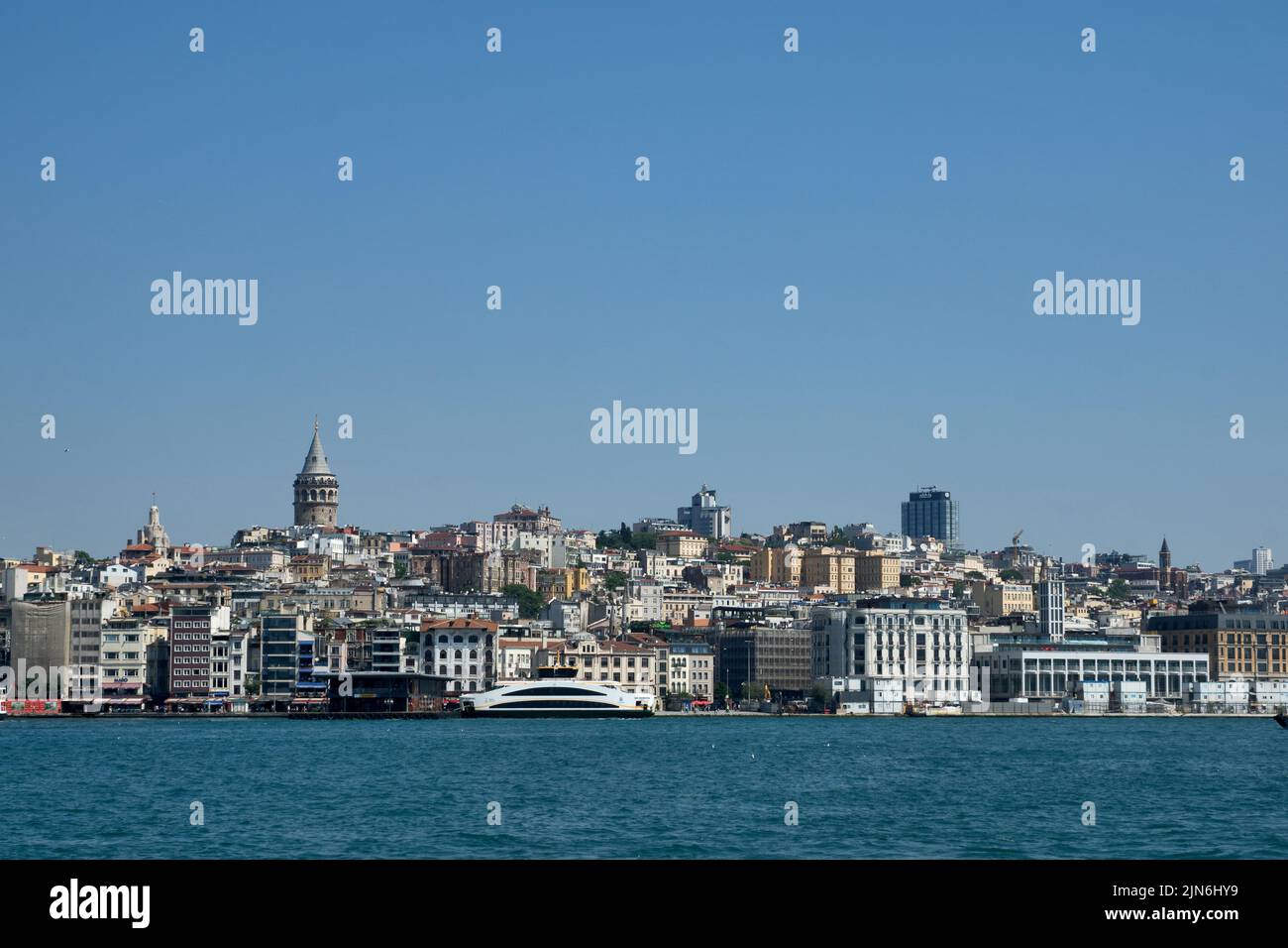 Beyoğlu, Istanbul, Turchia: Panorama Beyoğlu. Beyoğlu è un distretto sul lato europeo di İstanbul Foto Stock