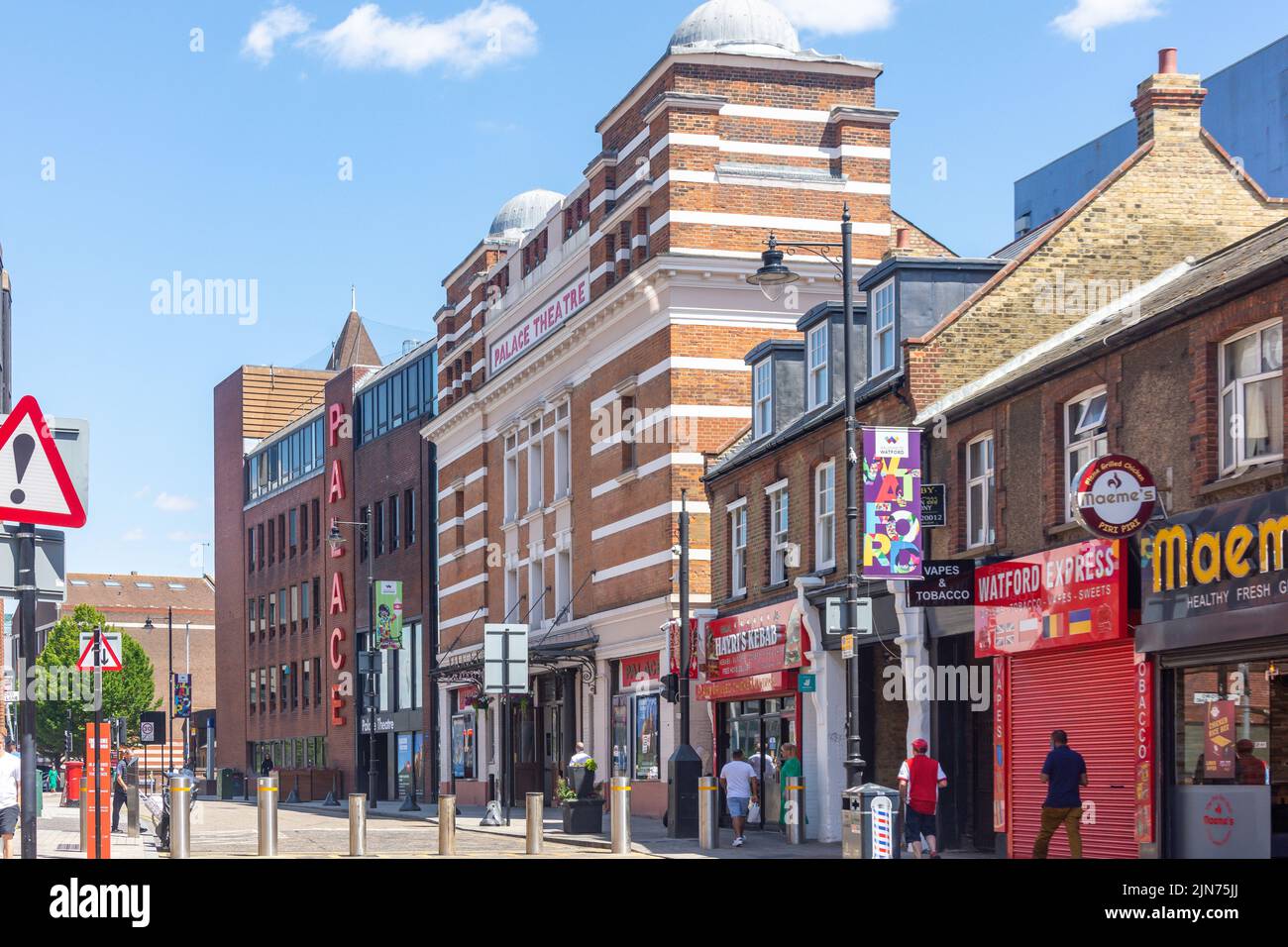 Watford Palace Theatre, Clarendon Road, Watford, Hertfordshire, Inghilterra, Regno Unito Foto Stock