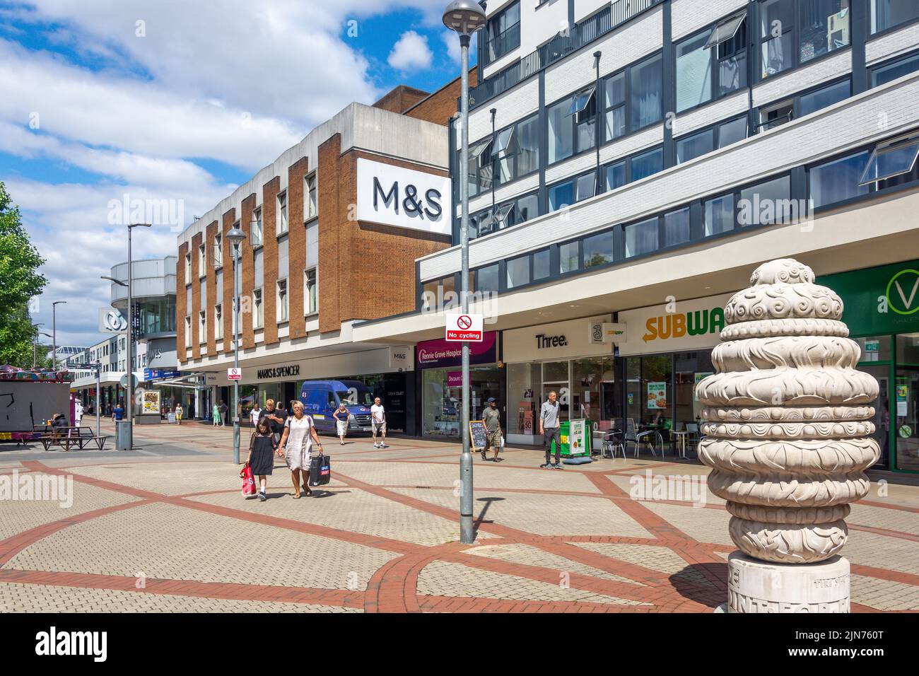 Marlowes Shopping Center, Hemel Hempstead, Hertfordshire, Inghilterra, Regno Unito Foto Stock