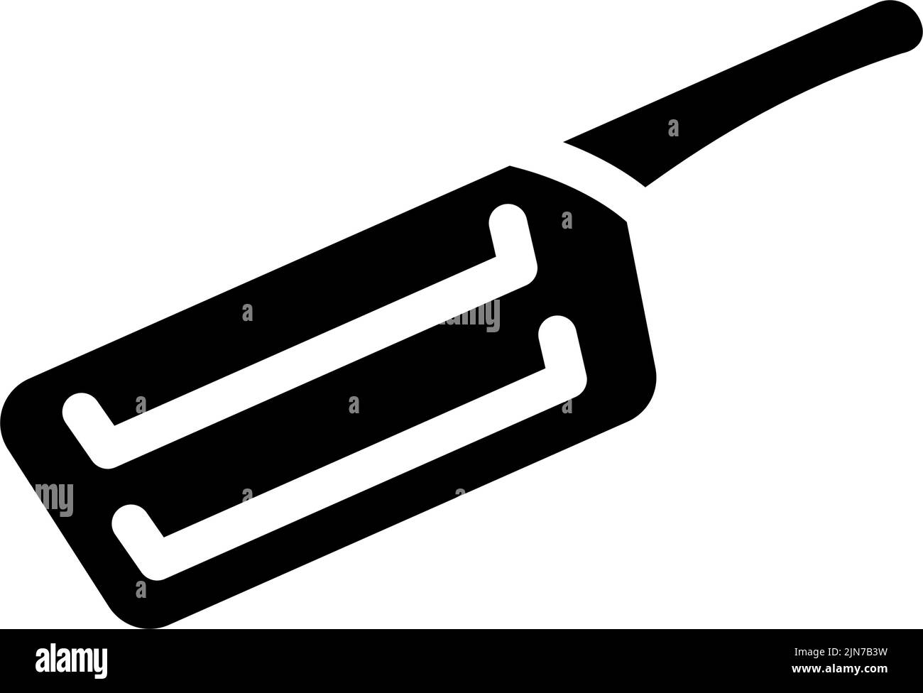 illustrazione del vettore dell'icona glifo del coltello cavolo Illustrazione Vettoriale