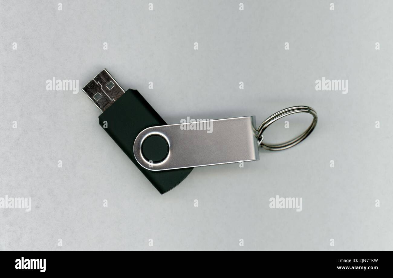 Unità flash USB, nota anche come dispositivo di memorizzazione multimediale con chiavetta USB Foto Stock