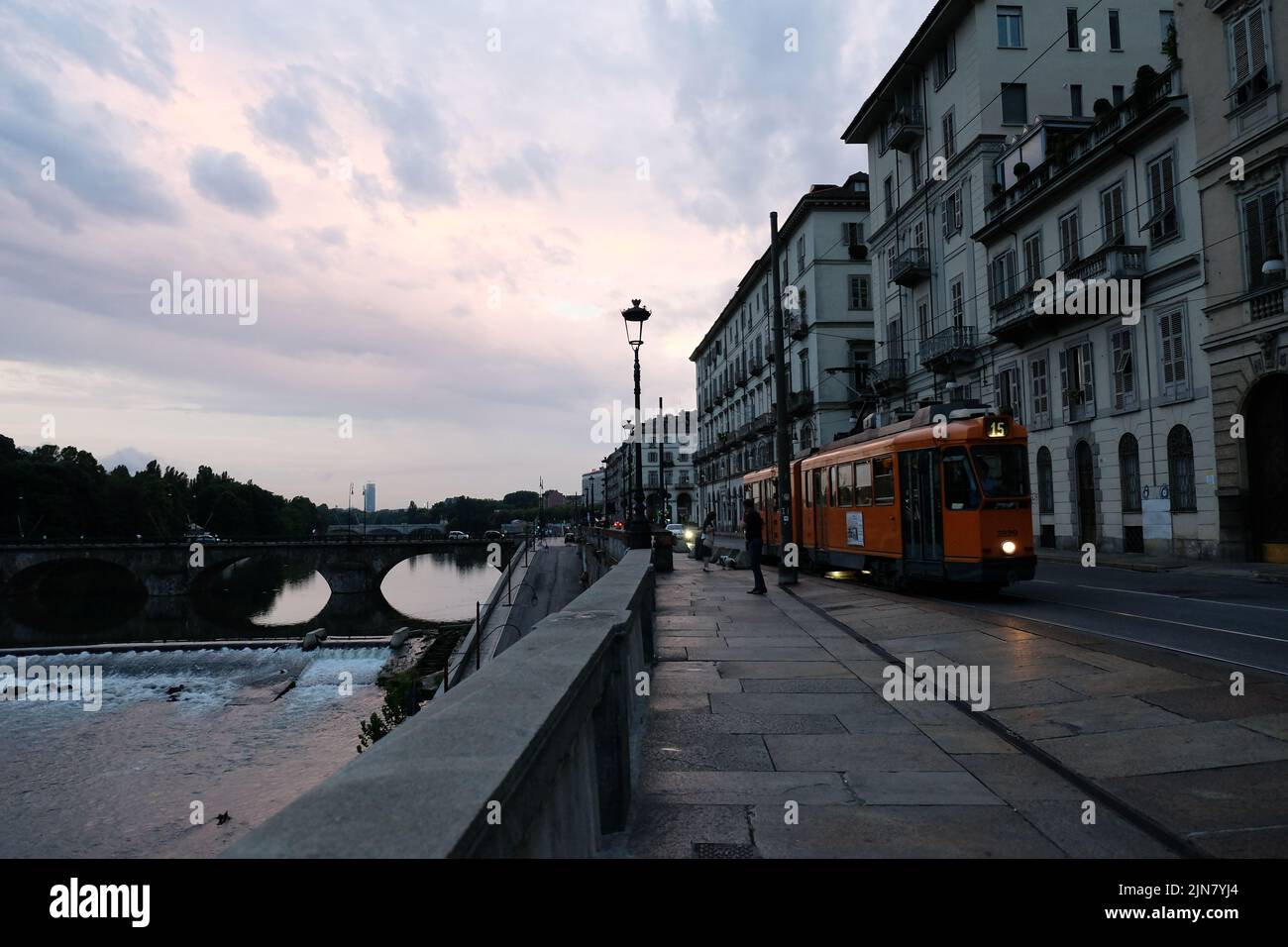 Rive del fiume po Foto Stock