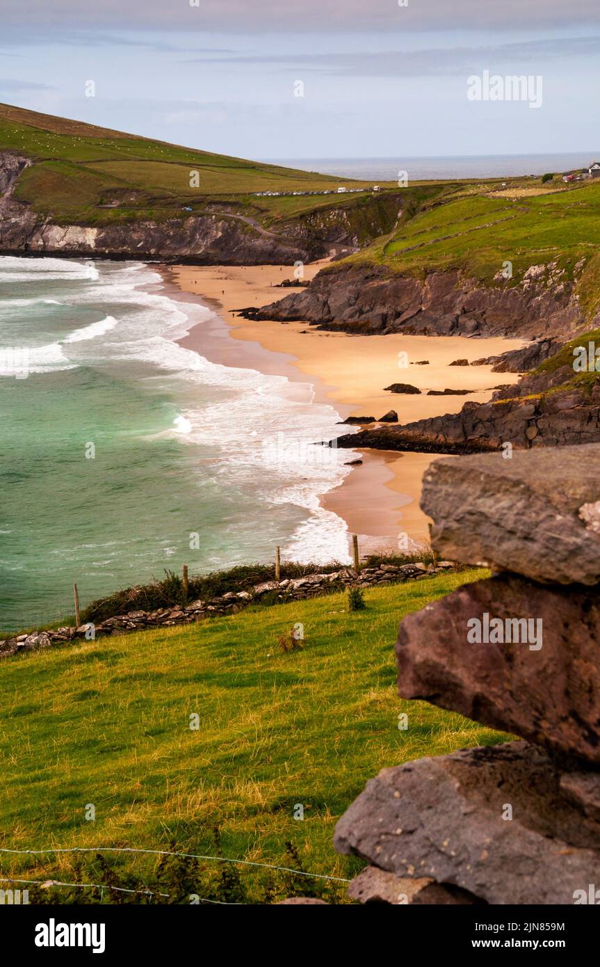 Slea Head sulla penisola di Dingle in Irlanda. Foto Stock