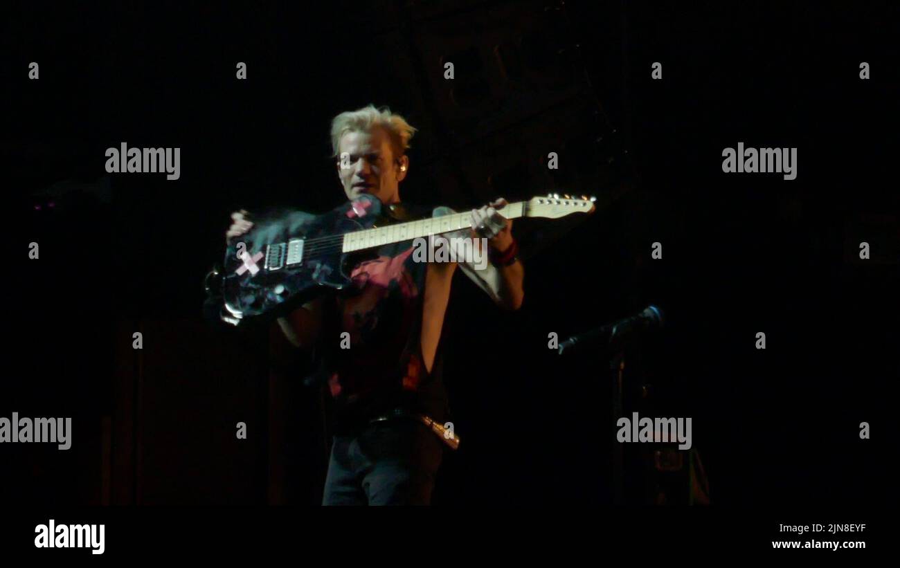 Anaheim, California, Stati Uniti d'America 6th agosto 2022 il cantante/musicista Deryck Whibley e Sum 41 suonano per colpa del Canada Tour alla House of Blues il 6 agosto 2022 ad Anaheim, California, Stati Uniti. Foto di Barry King/Alamy Stock Foto Foto Stock