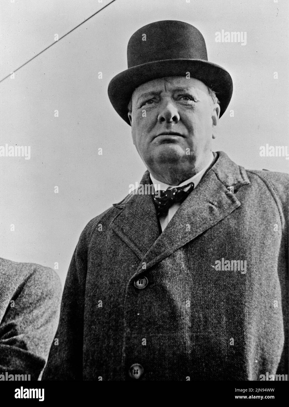 USA - circa 1942 -- Sir Winston Churchill durante una visita negli USA durante la seconda guerra mondiale - Foto: Geopix Foto Stock