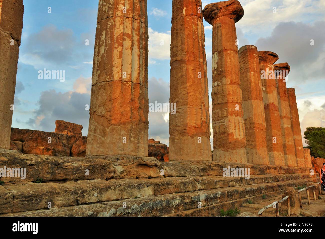 Tempio di Juno, Valle dei Templi, Agrigento, Sicilia, Italia, Europa Foto Stock