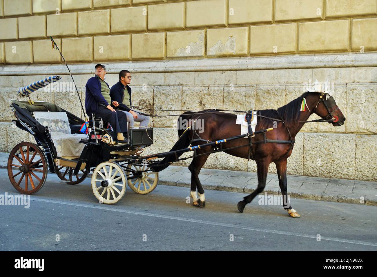 Carrozza, Palermo, Sicilia, Italia, Europa Foto Stock