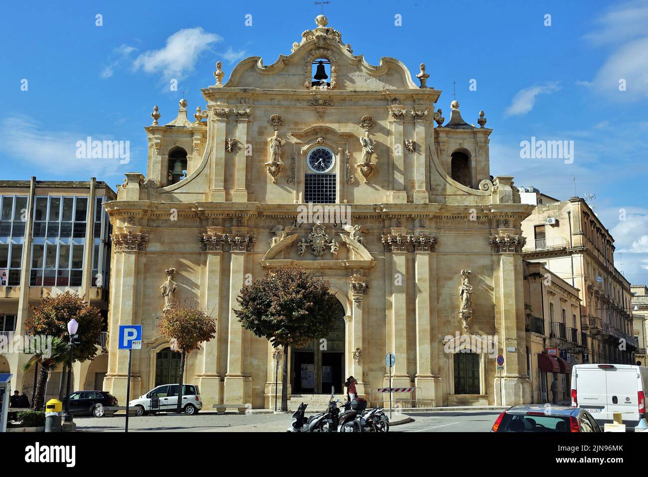 Vecchio orologio da parete, Palermo, Sicilia, Italia, Europa Foto Stock