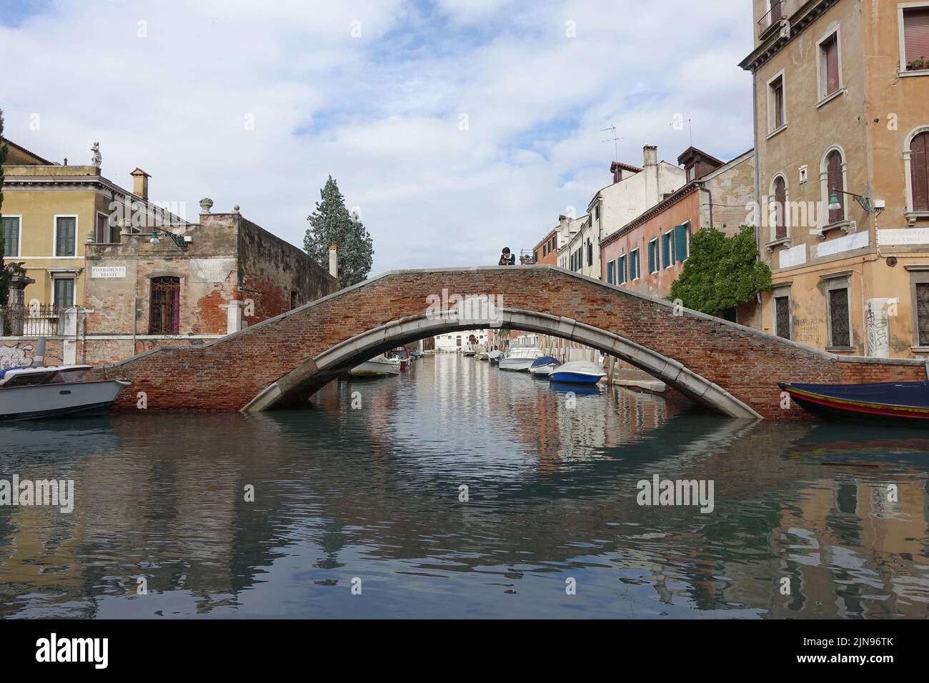 Ponte sul canale, Venezia, Veneto, Italia, Europa, Italiano, europeo Foto Stock