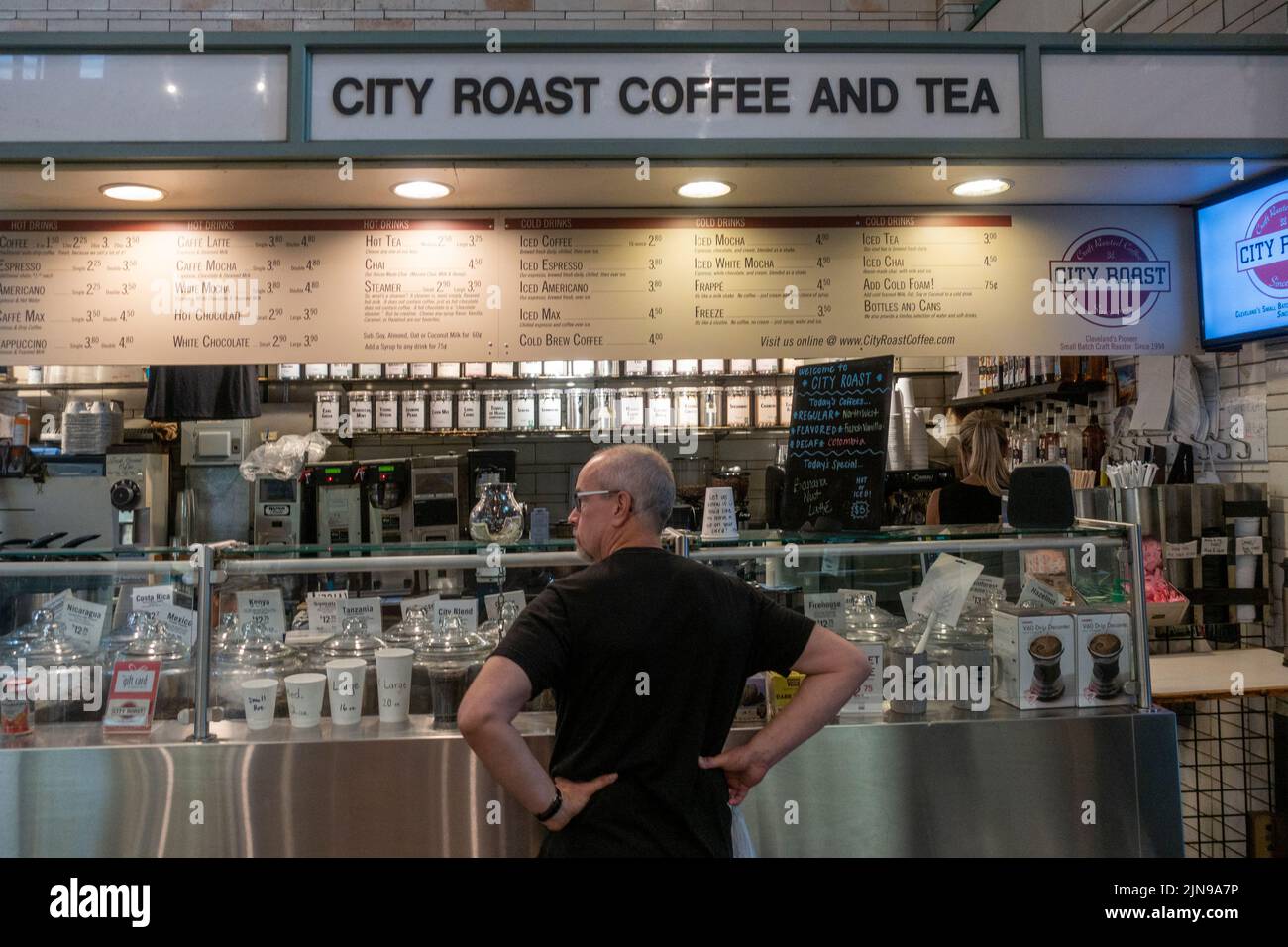 West Side Market il più antico mercato pubblico di Cleveland Foto Stock