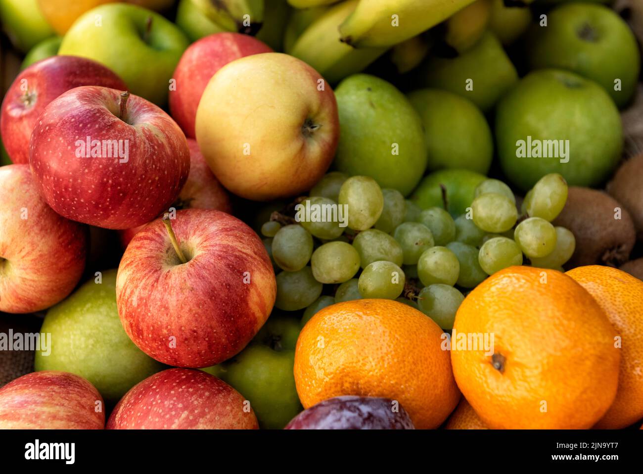 Selezione di frutta Foto Stock